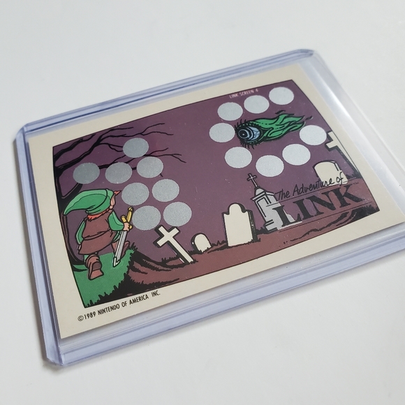 Topps Nintendo Scratch-Off Game Cards Zelda Screen 4/10 Donkey Kong 1989 Vintage - Picture 10 of 12